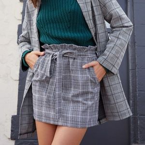 Kendall and Kylie plaid skirt